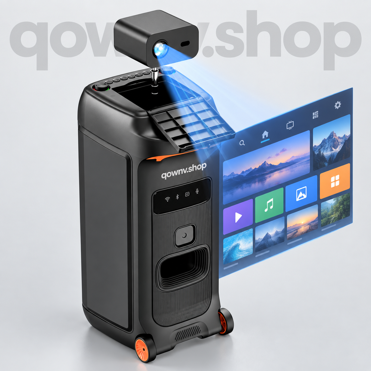 Mobiler Projektor mit Lautsprecher